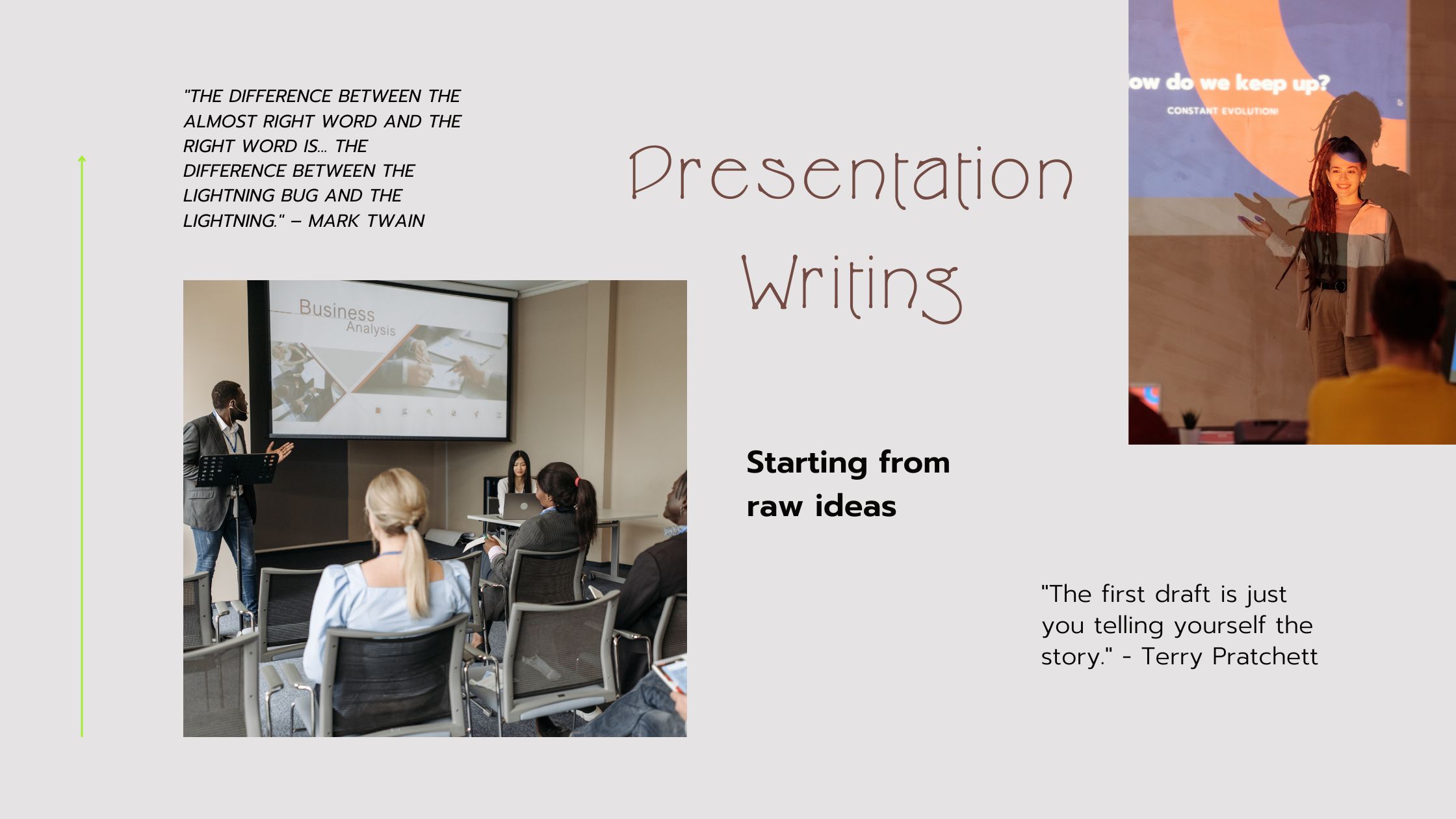 presentational writing