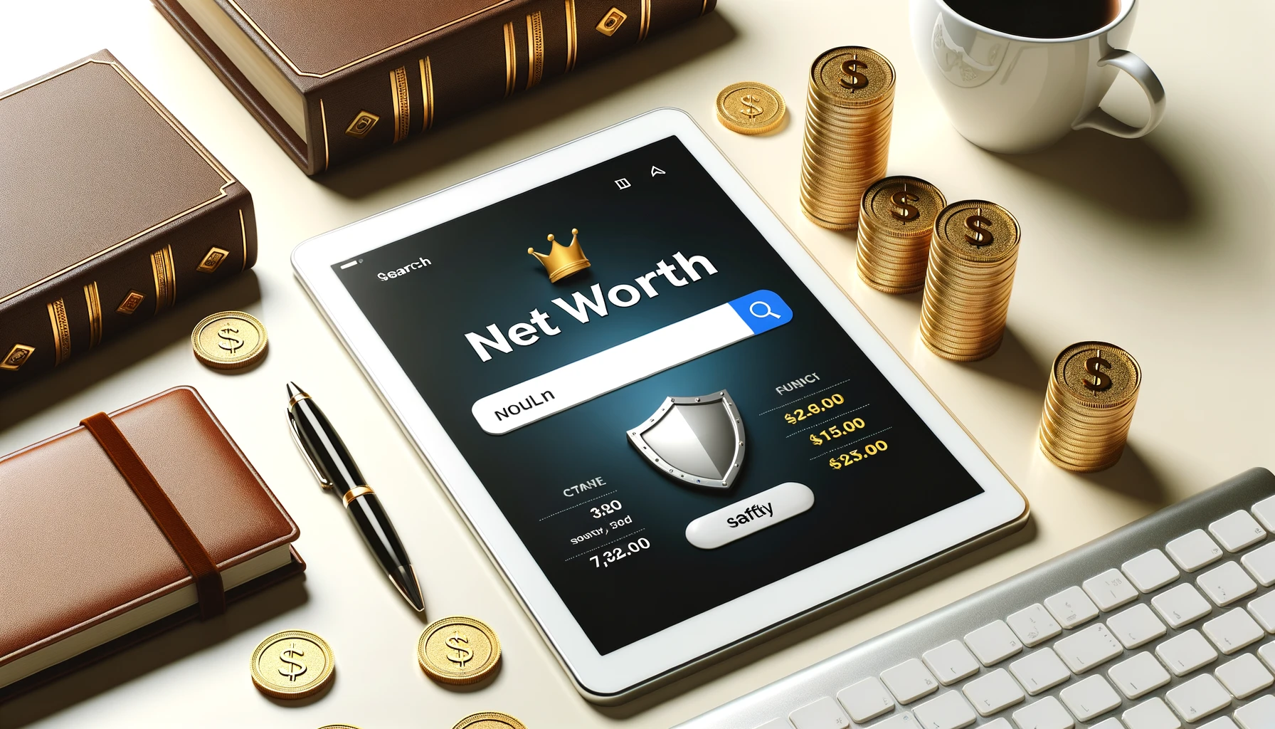 how to find someones net worth