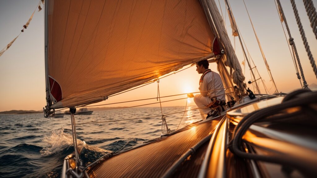 enjoying life on a sail boat
