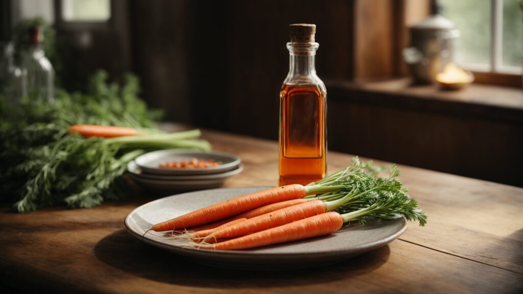 vinegar to clean carrot
