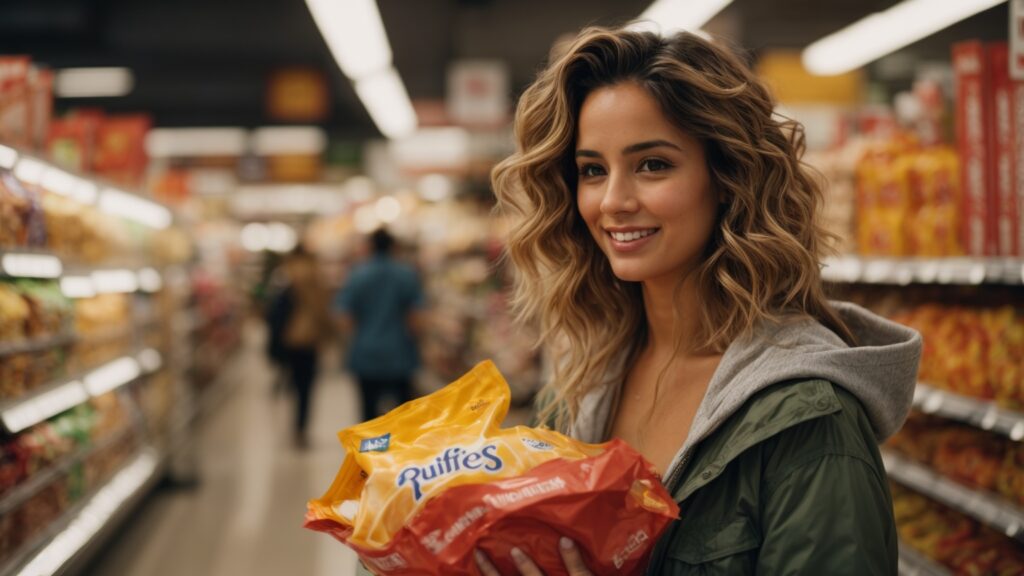 ruffles in supermarket purchase