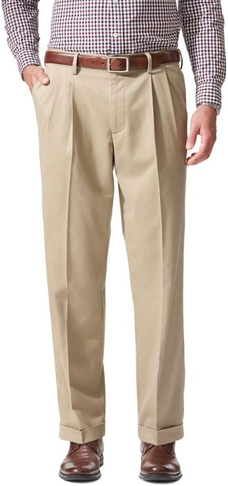 Dockers Men's Relaxed Fit Comfort Khaki Pants - Pleated